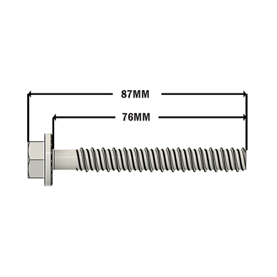 24-383S-0 MODULAR SOLUTIONS 3/8 IN X 3 IN CONCRETE SCREW ANCHOR